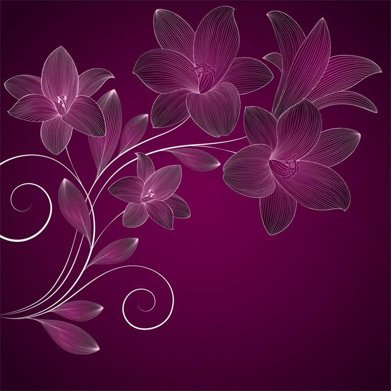 Фотообои Абстрактные цветы Код:10392