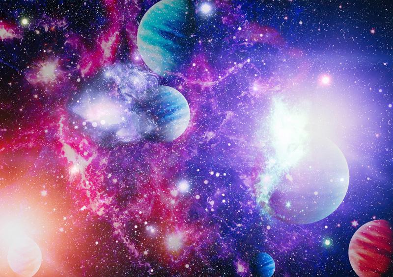 Фотообои Планеты в космосе Код:10416